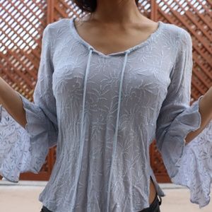 Baby Blue Vintage Blouse